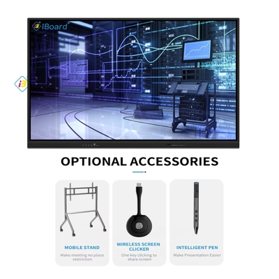 65 75 86 98 inch 4K LCD Interactief Whiteboard Touch Panel Smart Classroom Elektronisch Board Digitaal Smart Board voor onderwijs