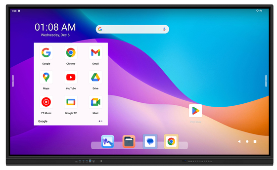 IR interactief touchpaneel voor slim klaslokaal met LED touch monitor en touch interactief display
