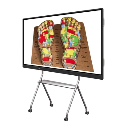 Pen Finger Touch Panel Display 75 86 Inch Android PC allemaal in één 50000 Hrs met USB TYPE-C RJ45 voor onderwijs klaslokaal kantoor vergaderingen
