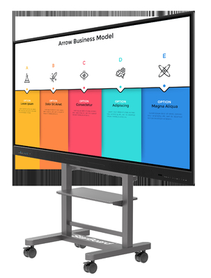 Zwart kleur Draagbaar interactief whiteboard met handmatige kalibratie USB-interface en OEM-kleur