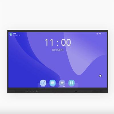 86-inch Google EDLA gecertificeerd interactief smart panel. Android 13 met ingebouwd Enjoy-systeem. OPS-slot. Optioneel camera en mobiele standaard.