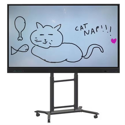 IBoard Hoogte verstelbaar 42"-86" Trolley Multi Mobile TV Cart voor interactief platbord Smart Whiteboard VESA 100*100-800*600mm