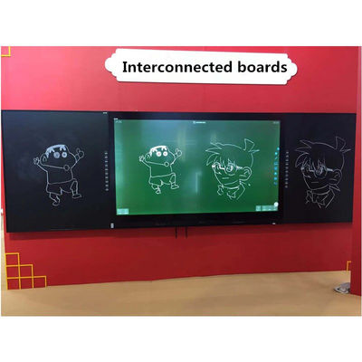 IBoard Factory Direct University School Interactief Smart Black ChalkBoard Marker Pen Whiteboard Greenboard Touch Panel Display 75 86 98 inch Voor onderwijs Interactief Flat Panel Met IR Sideboard