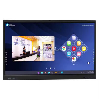 IBoard 3840X2160 Resolutie Infrarood Multi Touch Screen Interactief Flat Panel met Dual System Android Windows voor kantoor en onderwijs