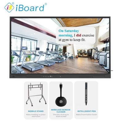 Android 14 besturingssysteem Touch Screen Classroom Board met USB A-interface en eenvoudige installatie