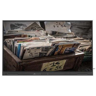 Verbeter uw bedrijf met Black LCD Smart Board met USB-uitgangen en 350cd/m2 WIFI en draadloos deel 110 inch monitor