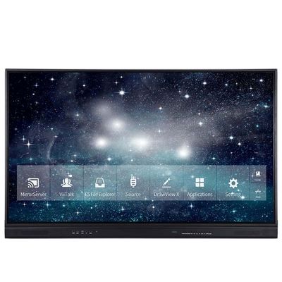 Nano- of keramische platenoppervlak interactieve touchscreen voor normen in zwart frame