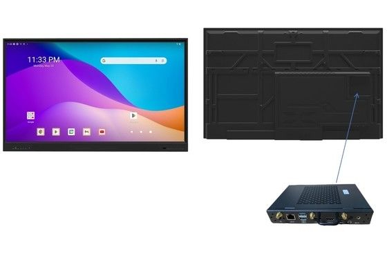 Fabrieksdirect IBoard OPS Computer Mini PC Ingebouwd Android 13 EDLA IR Interactief Whiteboard Smart Touch Screen Voor schoolonderwijs