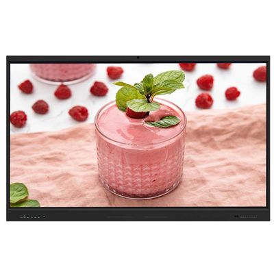 Interactieve touchscreen monitor 86 inch Android 14 8+128G met luidspreker camera microfoon lichtsensor ingebouwde software wifi draadloze presentatie vanaf tablet telefoon laptop