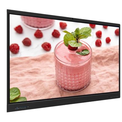 Interactieve touchscreen monitor 86 inch Android 14 8+128G met luidspreker camera microfoon lichtsensor ingebouwde software wifi draadloze presentatie vanaf tablet telefoon laptop