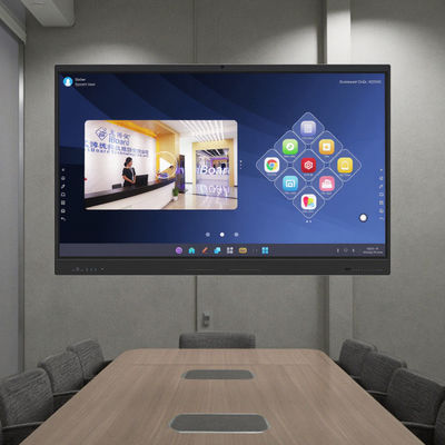 Infrarood interactief whiteboard QR-code delen Multi-touch 50 aanraakpunten Modern design interactief flatscreen
