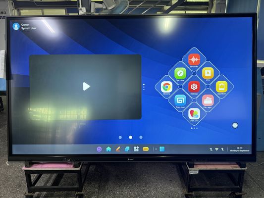 Infrarood interactief whiteboard QR-code delen Multi-touch 50 aanraakpunten Modern design interactief flatscreen