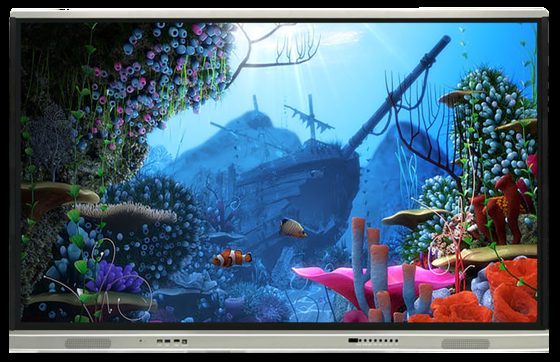 Fabrieksmatige groothandel interactief flatscreen-display met touchscreen, infrarood touch en externe upgrade via internetnetwerk, interactief whiteboard, touchscreen tv-monitor