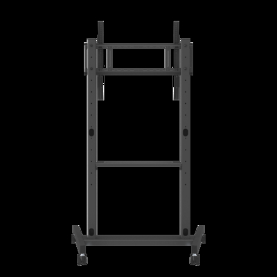 IBoard Factory Direct Outlet 55"- 86" Height Adjustable Mobile TV Stand With smoothly Wheels Compatibility Interactive Whiteboard Smart Panel Up To 180Lbs Steel Frame Rolling TV Cart Pushing Cart