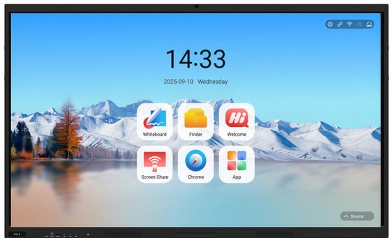 86 inch iBoard Interactief whiteboard Slim platte scherm voor conferentie onderwijs