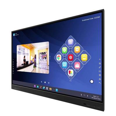 Iboard YL5W-75 Brochure voor Android 13.0 8G 128G 500cd/m2 Met luidspreker Wifi Camera And Mic Voor schoolproject Gebruik voor kantoorbijeenkomsten