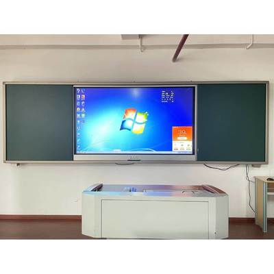 Intelligent Blackboard Glijdend 75 86 Inch Panel Board Wit Groen Optioneel Met Touch Panels Muur bevestigd Android Windows Operatiesysteem Voor klaslokaal vergaderkantoor