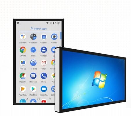 Touchscreen Kiosk 55 inch Android Standee IR PCAP Win PC Voor supermarkt kantoor Commercieel