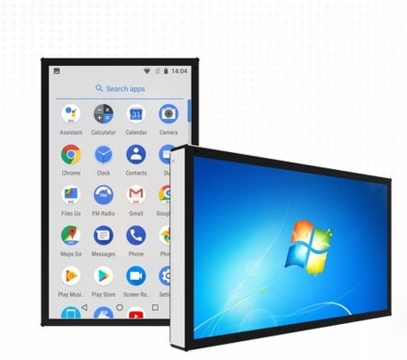 Touchscreen Kiosk 55 inch Digitaal Android Standee Infrarood PCAP Touch Floor Stand Wand Optioneel Windows OPS Voor supermarkt kantoor Commercieel
