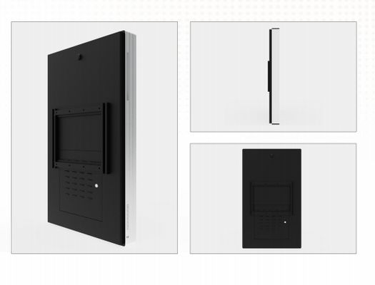 65 Inch Wall Mounted Android Infrared Touch Monitor Flat Panel Signage Kiosk 4K Resolution Speaker Built In