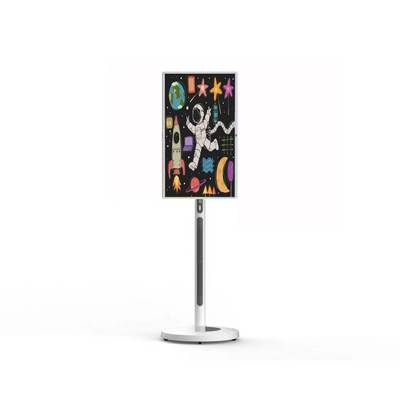 32 inch Android 13 touchscreen kiosk met mobiele standaard en interactieve digitale bewegwijzering