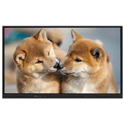Interactief Flat Panel Wandmontage Android 14 15 Computer 75 86 Inch Smart Board Wifi 60W Luidsprekers Ai Camera Microfoon Whiteboard Software Geïntegreerd