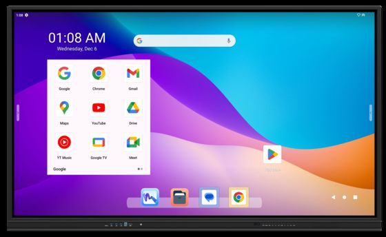 86 Inch iBoard Interactief Whiteboard Google EDLA Gecertificeerd Voor Klaslokaal en Conferentie