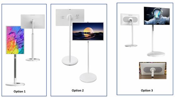 24,5 inch 8 GB RAM beweegbare videovergadering Touch Monitor Display Desktop en vloerstaand