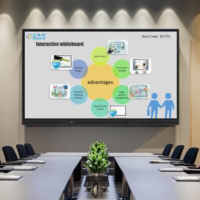 IBoard All-in-One Interactief Flat Panel met Dubbele Android Systemen, Pen/Vinger Touch, en Meerdere Ingangen (HDMI, VGA, USB, RJ45)