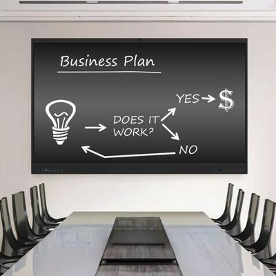 Interactief platbord Multi-Touch Smart Board met 4K-resolutie en Android/Windows-dual systeem voor onderwijs en bedrijfsleven