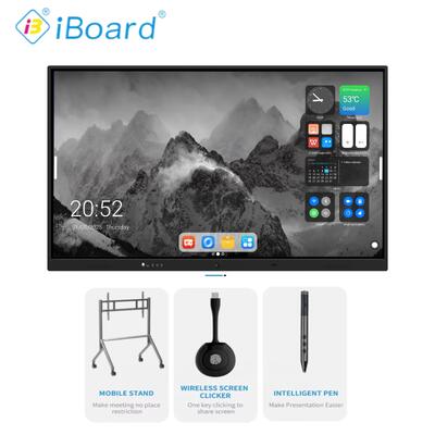 IBoard 4K Ultra HD Interactief Whiteboard met Infrarood Touch Technologie en Dubbel Besturingssysteem voor Slim Lesgeven