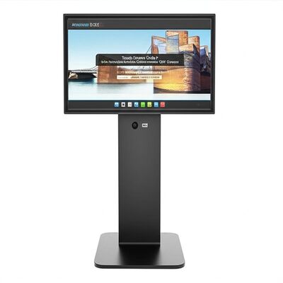 32 inch 4K touchscreen kiosk met 13MP camera Android monitor en interactieve digitale bewegwijzering