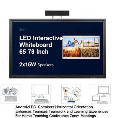 75 inch oem interactief whiteboard met luidsprekers voor thuisonderwijs Zoom-vergaderingen