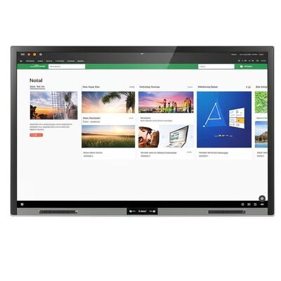 Draagbaar 75 inch Interactief Whiteboard met Nul Spatie en Geïntegreerde Onderwijssoftware