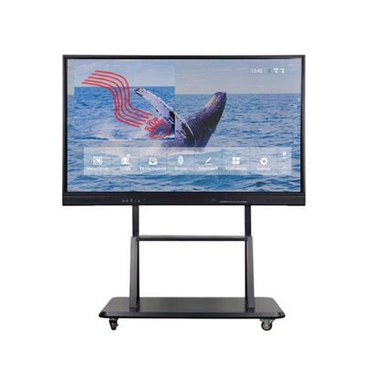 LCD interactief platte paneel met 16:9 aspect ratio Dual OS-ondersteuning en HDMI-invoer voor verbeterd onderwijs