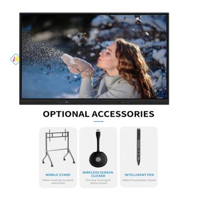 IBoard All-in-One Interactief Flat Panel met Dubbele Android Systemen, Pen/Vinger Touch, en Meerdere Ingangen (HDMI, VGA, USB, RJ45)