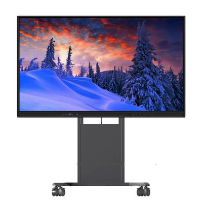 75 inch interactieve touchscreen monitor met 20/40 aanraakpunten en infrarood touch voor schoollessen en kantoorvergaderingen