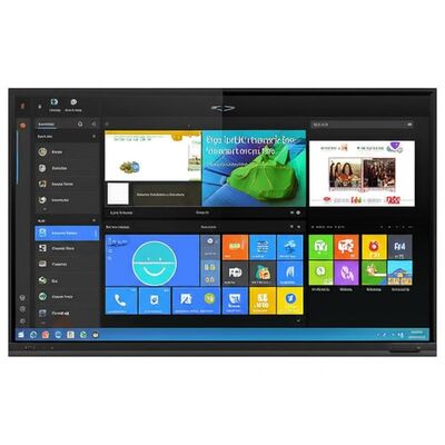 86-inch interactief plat paneel met Android WiFi en geïntegreerde whiteboardsoftware voor klaslokalen en kantoren