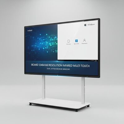 IBoard 3840X2160 Resolutie Infrarood Multi Touch Screen Interactief Flat Panel met Dual System Android Windows voor kantoor en onderwijs