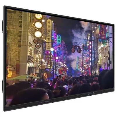 Interactief platte paneel met Android 13 of 14 4mm gehard glas en 6 Array microfoon ingebouwd in Smart Whiteboard