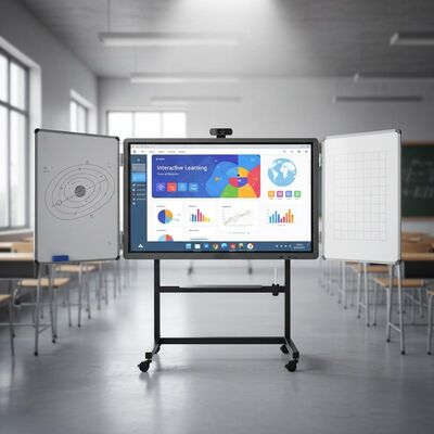 IBoard 4K 75inch Display met borden Groen Zwart Wit Android PC Opvouwbaar voor Onderwijs