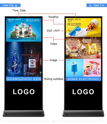 Beweegbare LED-posterscherm Draagbare vloerstaande LED-display voor commerciële reclame en evenementen