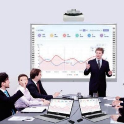 75 Inch Alles-in-één Interactief Whiteboard met Infraroodtechnologie en 20-punts Capacitief Touchscreen