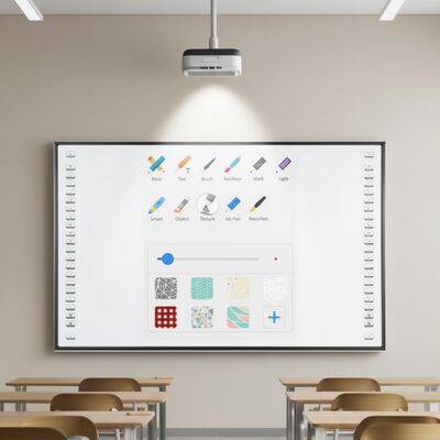 Interactief Whiteboard Software Suite Optisch Interactief Whiteboard Biedt 120 Fps Sampling Rate en Gevouwen Geen Ontworpen voor vergaderingen