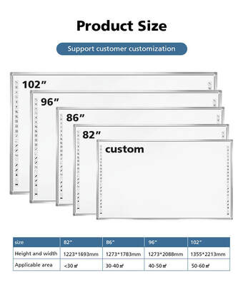 75 Inch Alles-in-één Interactief Whiteboard met Infraroodtechnologie en 20-punts Capacitief Touchscreen