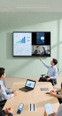 98-inch interactief flatpanel met 4K UHD-resolutie Android 9.0 en ingebouwde luidsprekers van 2 x 10 W voor verbeterde samenwerking