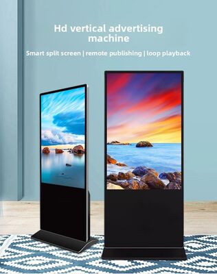 43 55 65 75 inch Indoor Capacitive Touch Screen Floor Standing Digital Signage 4K Commerciële interactieve advertentie display