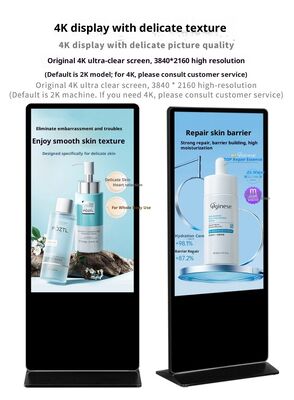 43 50 55 inch vloer staande commerciële lcd reclame display touchscreen monitor digitale signage kiosk
