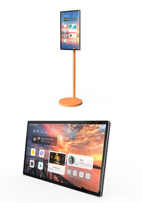 Zwarte touchtable met capaciteit touchscreen met veelzijdige oplossingen voor samenwerking en digitale interactie