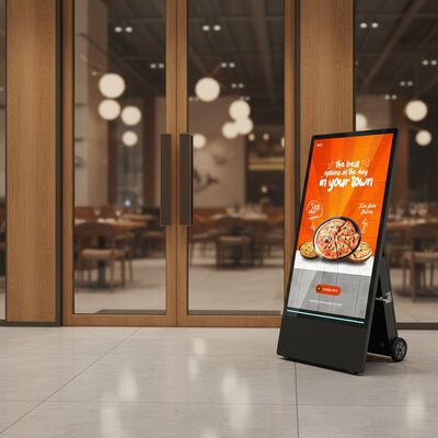 43 inch touchscreen kiosk met 1080p resolutie voor interactieve digitale signage en advertentie display